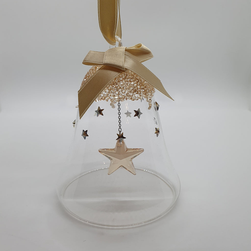 SWAROVSKI Weihnachtsglocke mit Stern Groß Gold Sonderausgabe 5545604