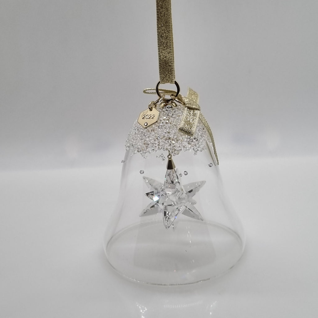 SWAROVSKI Weihnachtsglocke 2022 Groß Gold Glocke 5626007