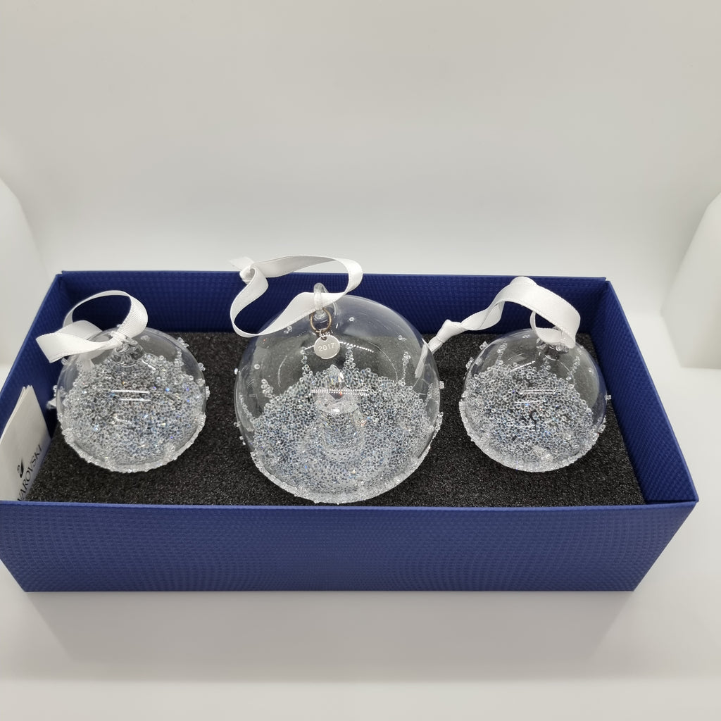 SWAROVSKI Weihnachtskugel 2017 Groß Kerze 3er Set