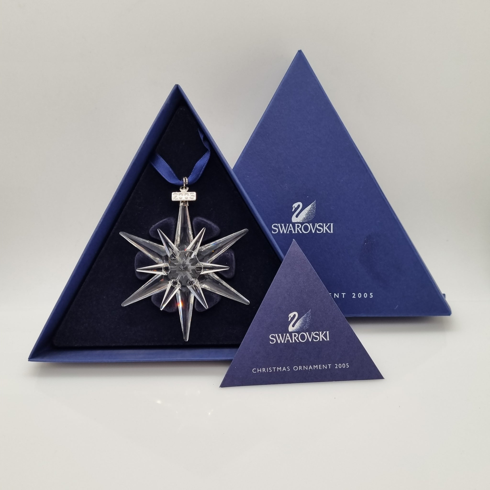 Swarovski クリスマスオーナメント 2005 Swarovski 2005 Annual Edition Crystal Christmas Ornament Snowflake