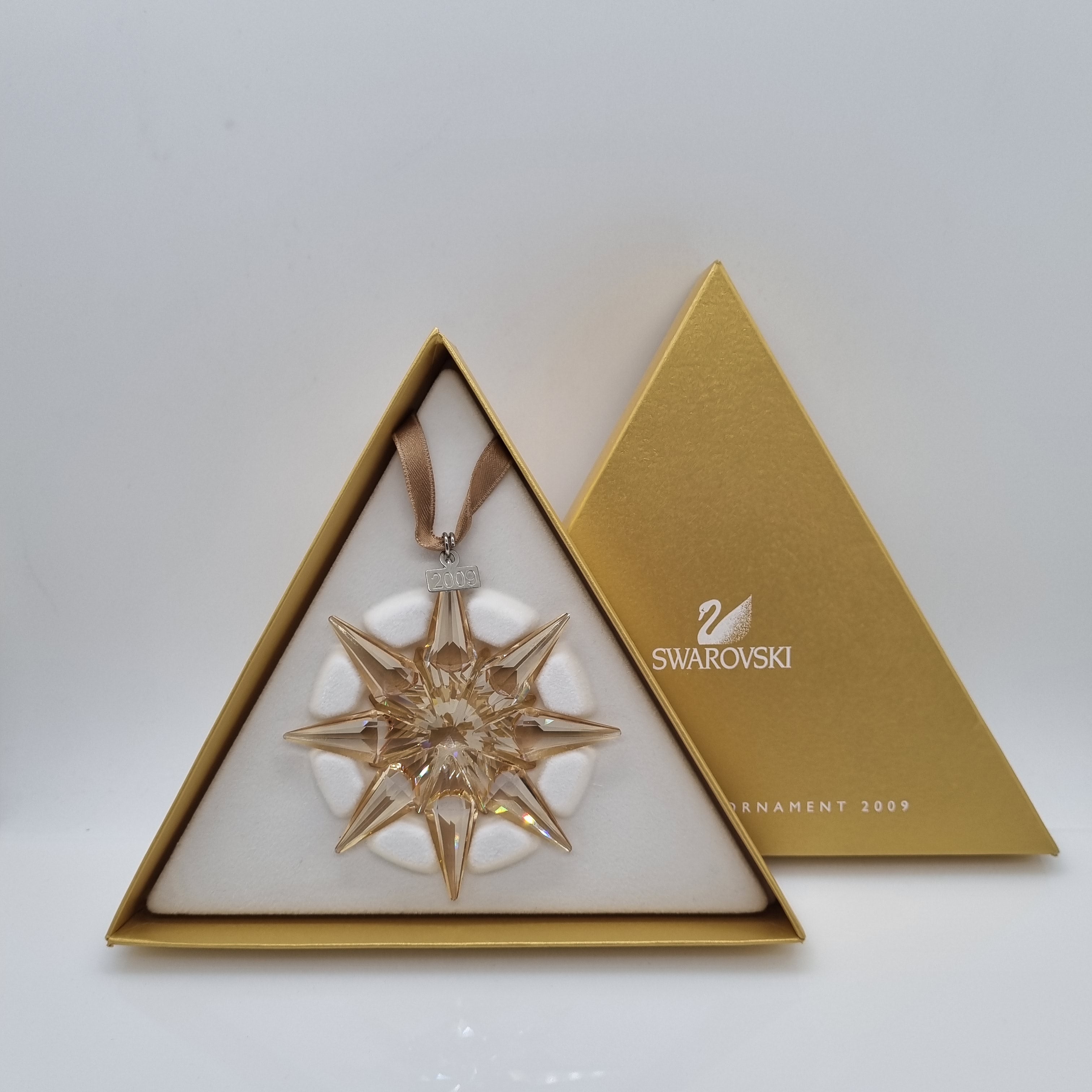 SWAROVSKI Weihnachtsstern 2009 Groß Gold SCS 1026761
