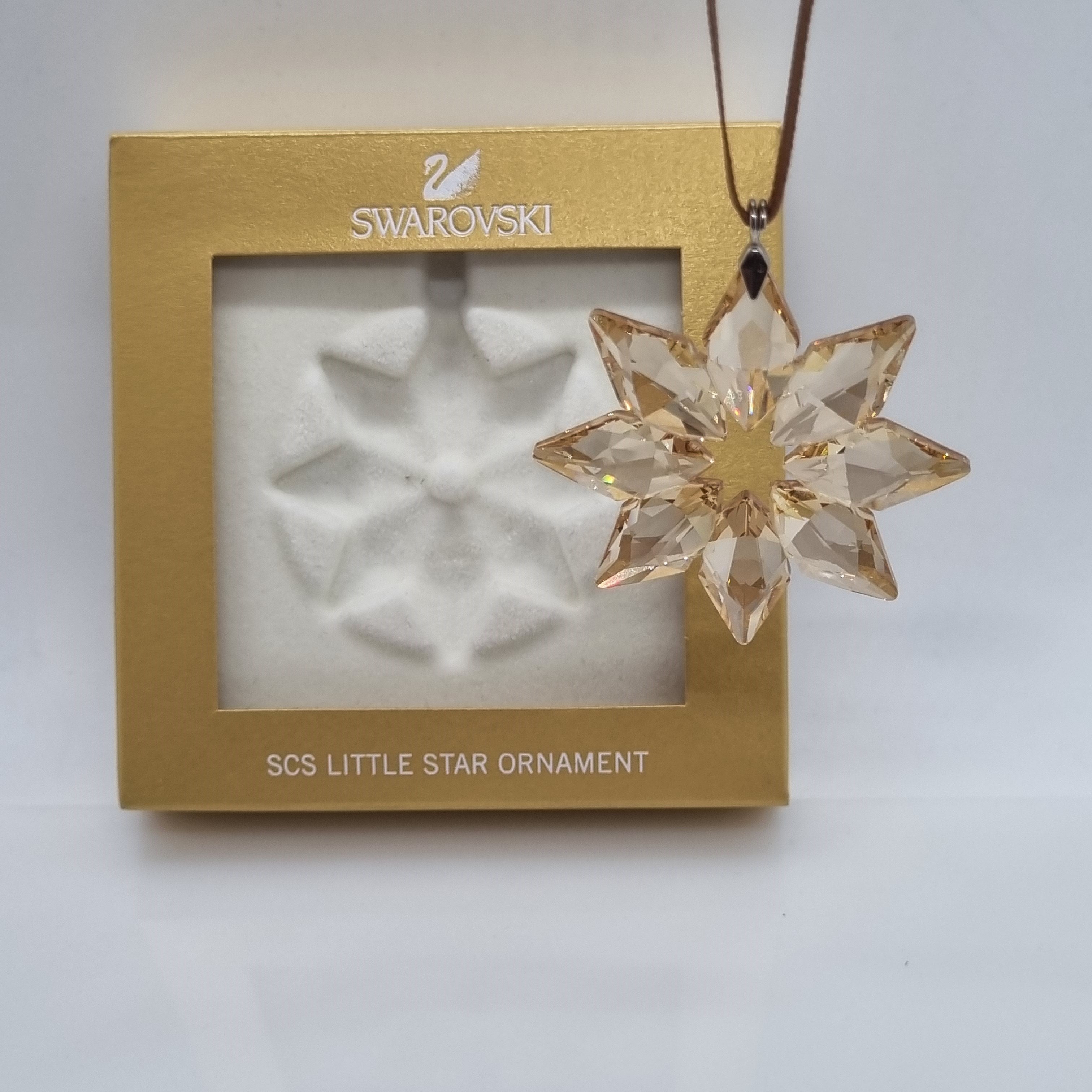 SWAROVSKI SCS Weihnachtsstern 2013 klein Gold 5053647