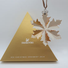 Lade das Bild in den Galerie-Viewer, SWAROVSKI Weihnachtsstern 2014 Groß Gold SCS 5059027
