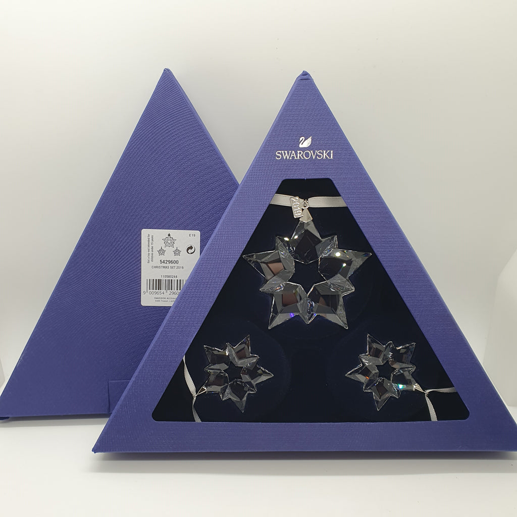 SWAROVSKI Weihnachtsstern 2019 Klar 3er Set 5429600