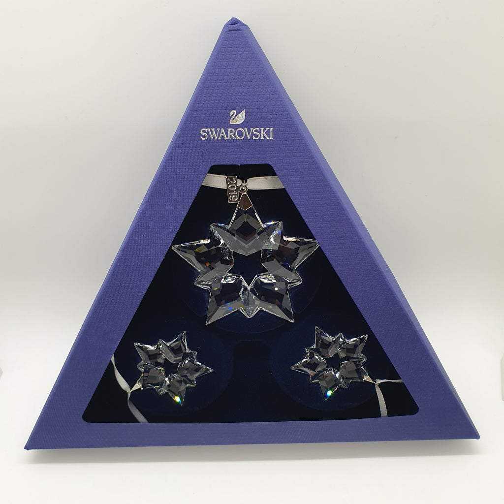 SWAROVSKI Weihnachtsstern 2019 Klar 3er Set 5429600