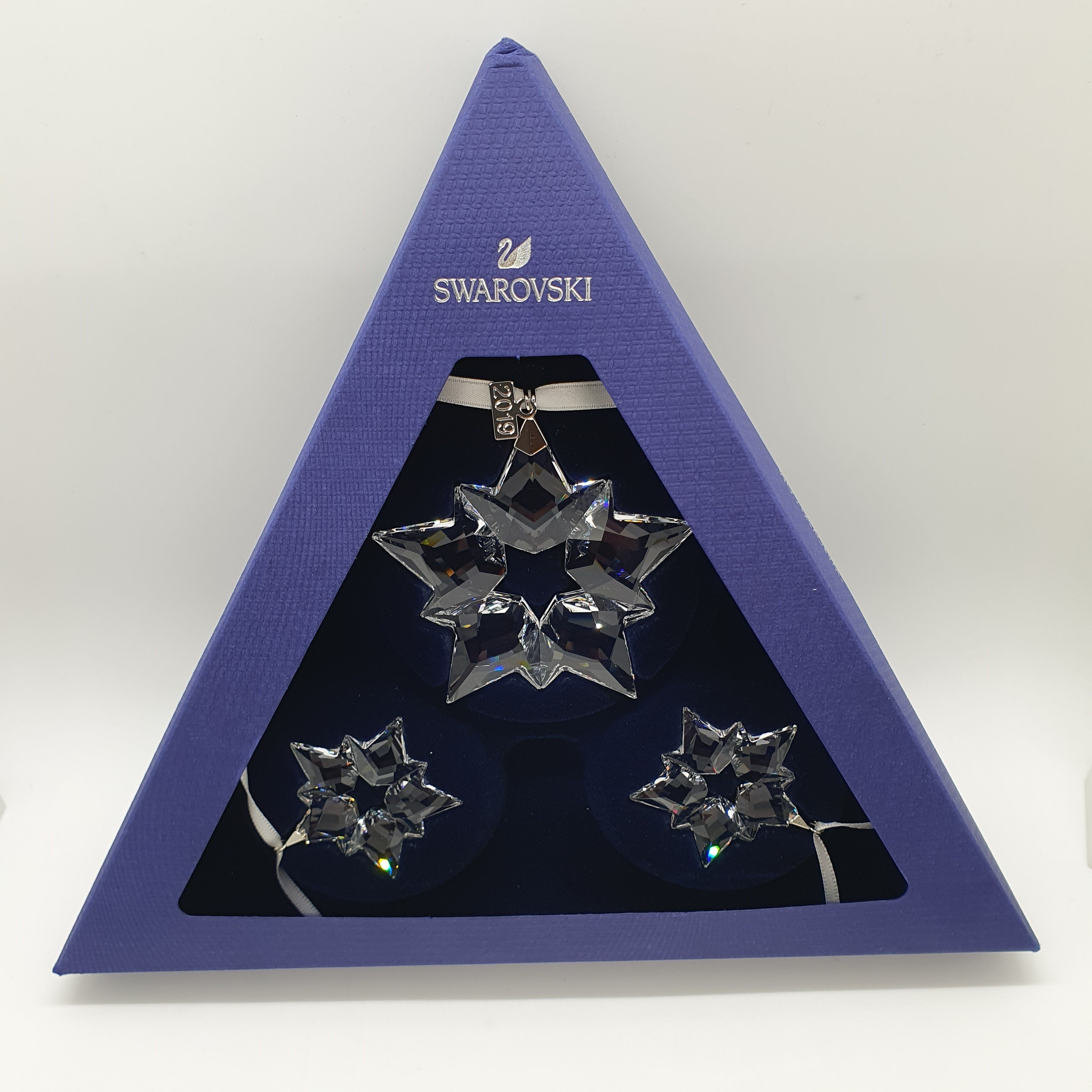 SWAROVSKI Weihnachtsstern 2019 Klar 3er Set 5429600