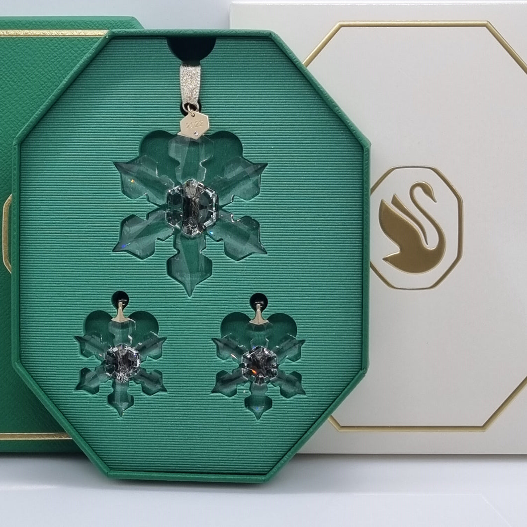 SWAROVSKI Weihnachtsstern 2022 Klar 3er Set