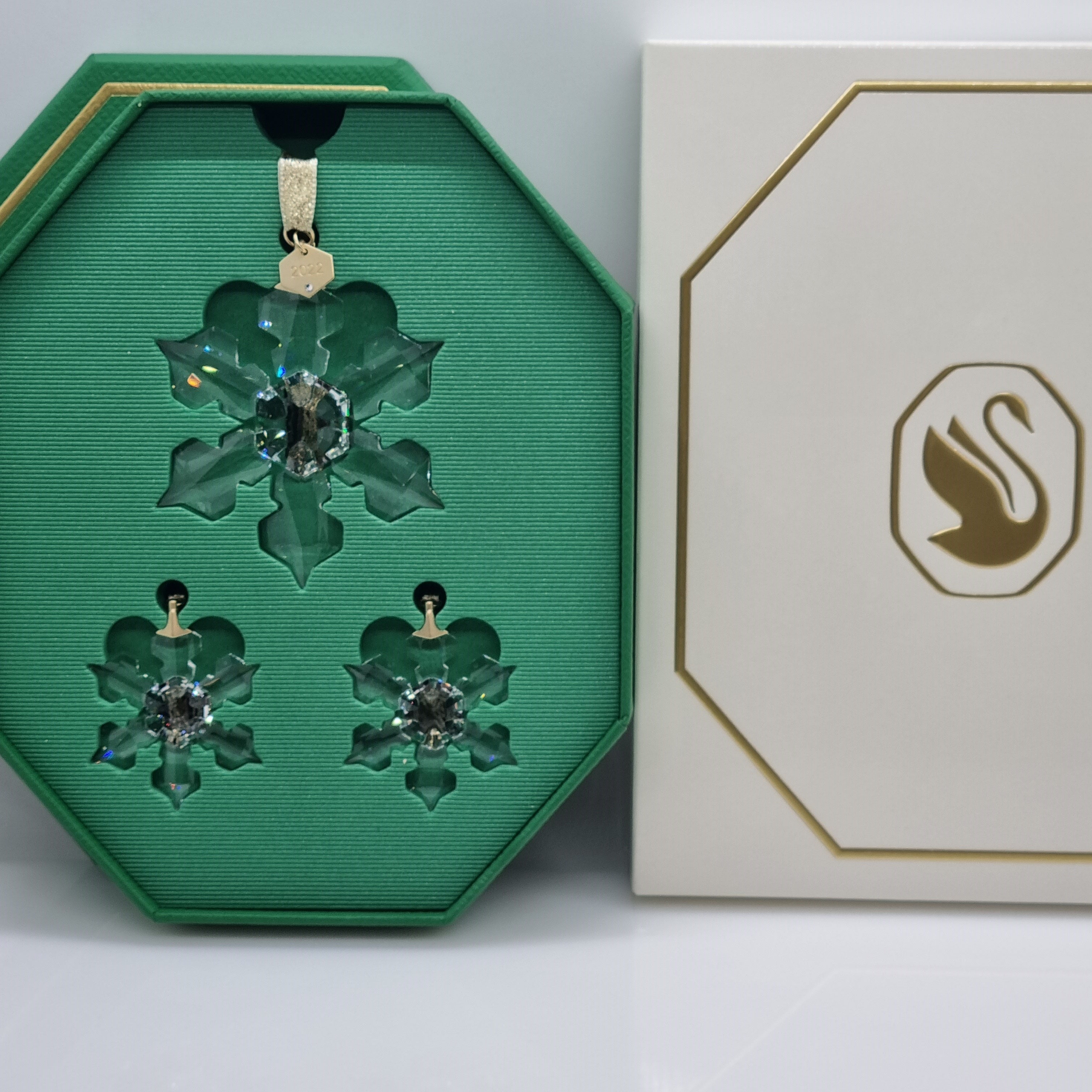 SWAROVSKI Weihnachtsstern 2022 Klar 3er Set 5634889