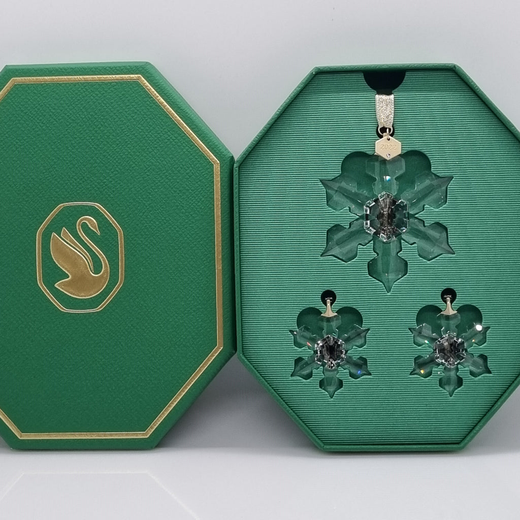 SWAROVSKI Weihnachtsstern 2022 Klar 3er Set 5634889