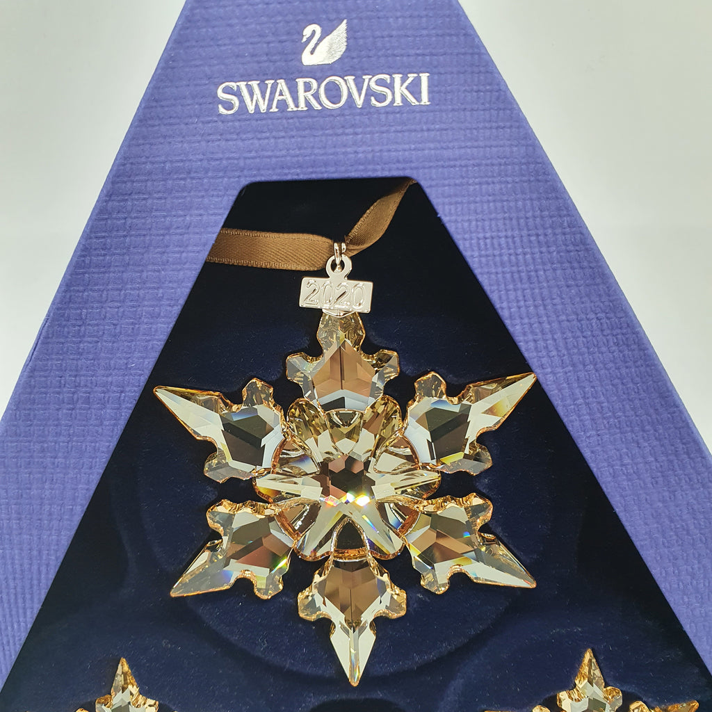 SWAROVSKI Weihnachtsstern 2020 Gold 3er Set