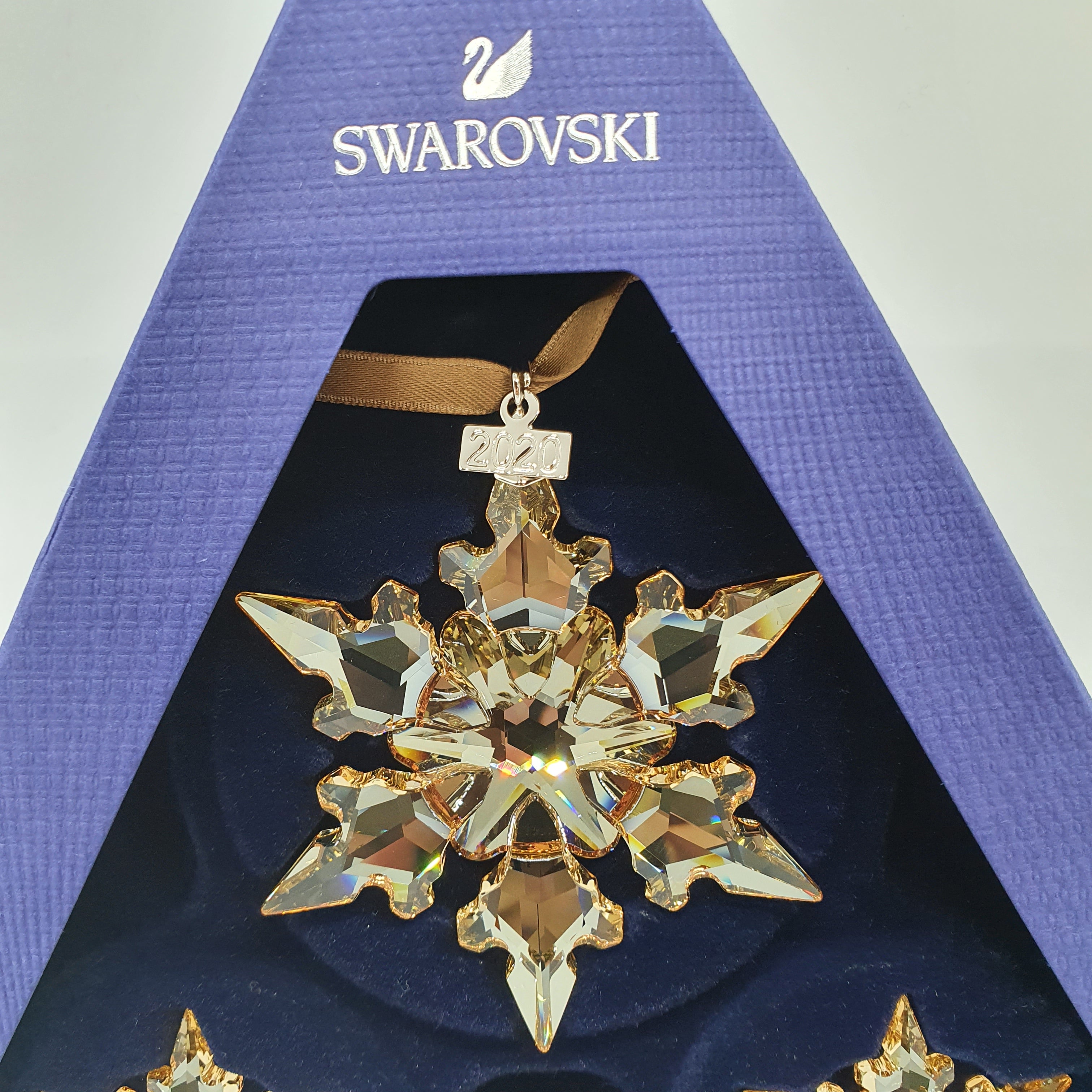 SWAROVSKI Weihnachtsstern 2020 Gold 3er Set