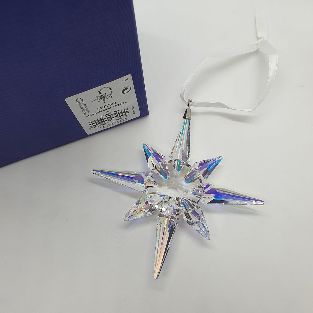 SWAROVSKI Weihnachtsstern Stern Ornament Crystal AB Groß 5403200