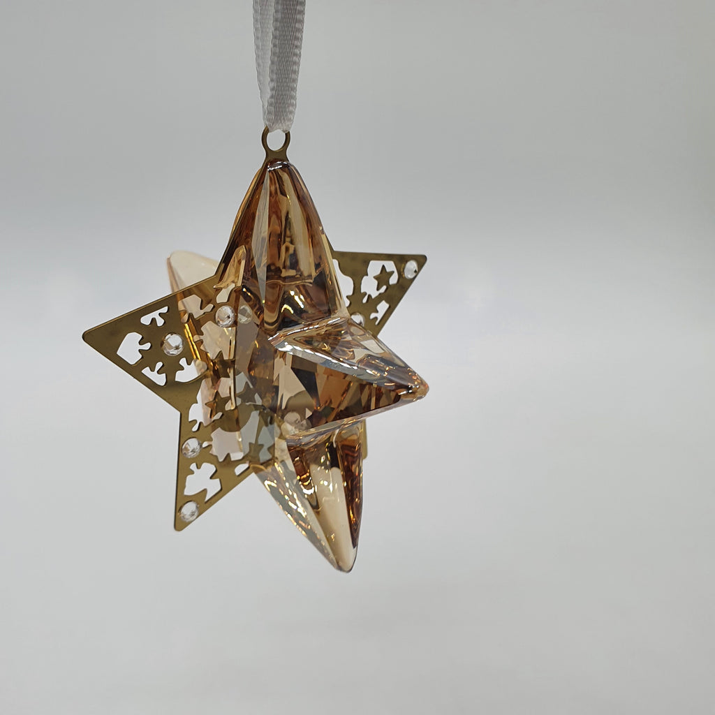 SWAROVSKI Weihnachtsstern 3D Crystal Golden Shadow 1140008