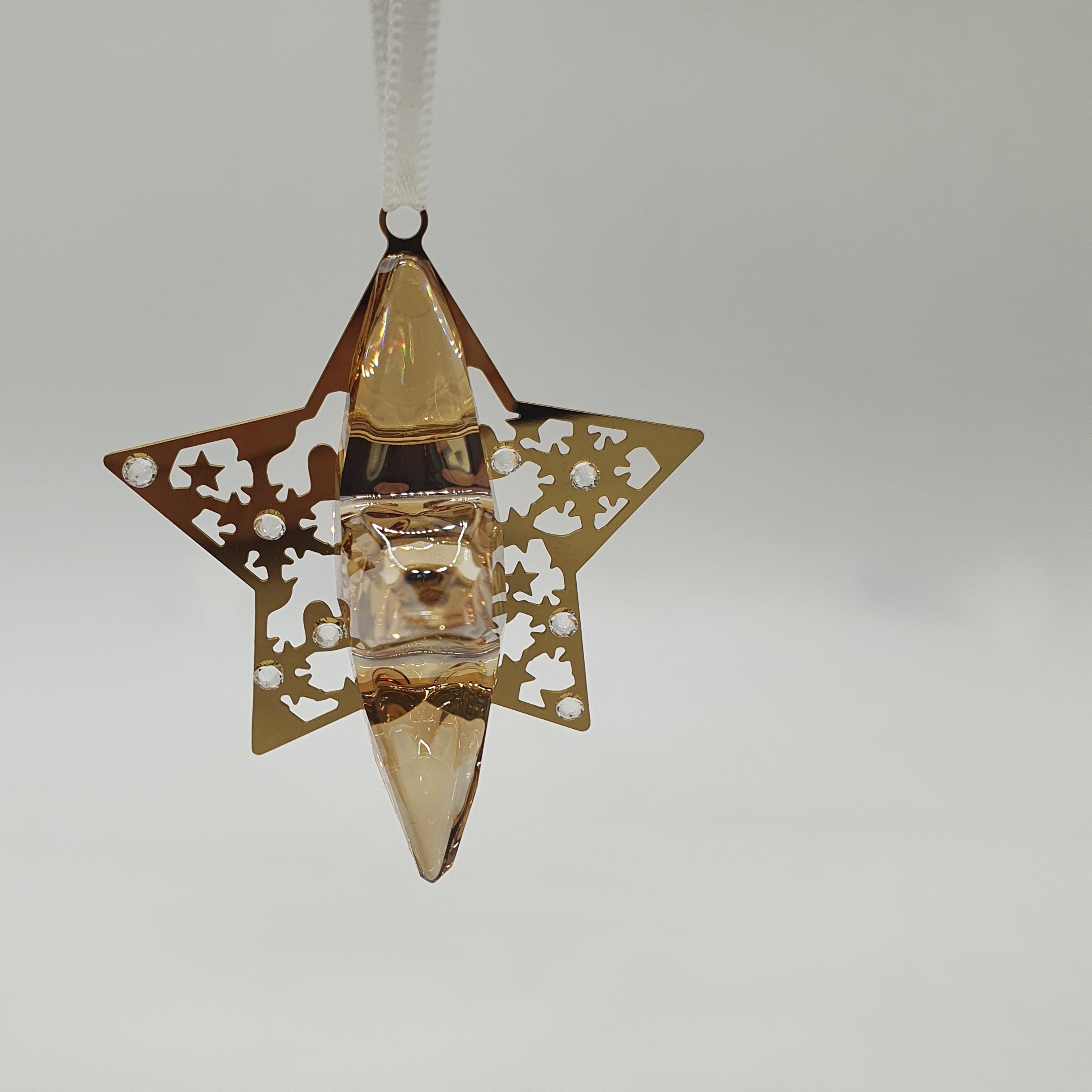 SWAROVSKI Weihnachtsstern 3D Crystal Golden Shadow 1140008