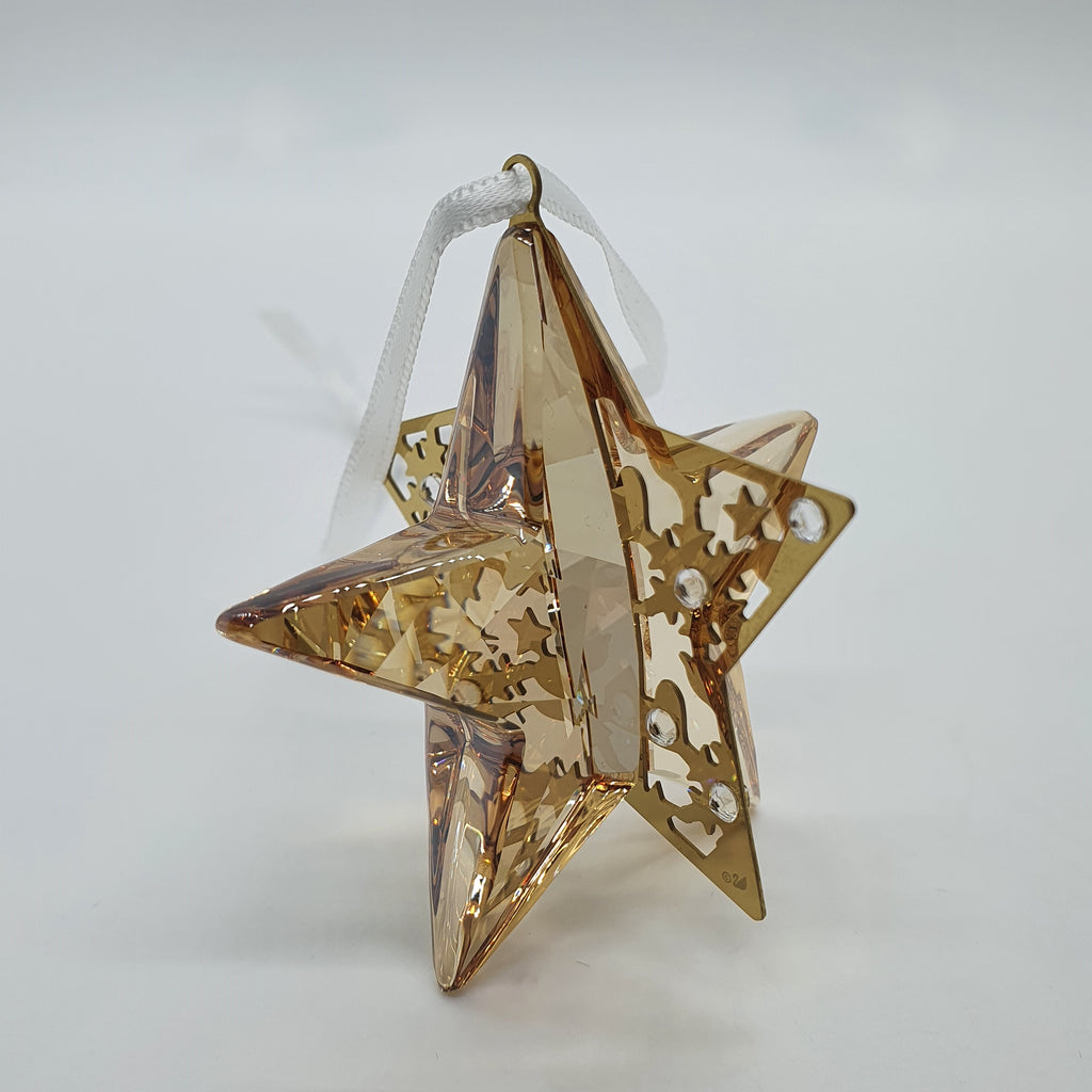 SWAROVSKI Weihnachtsstern 3D Crystal Golden Shadow 1140008