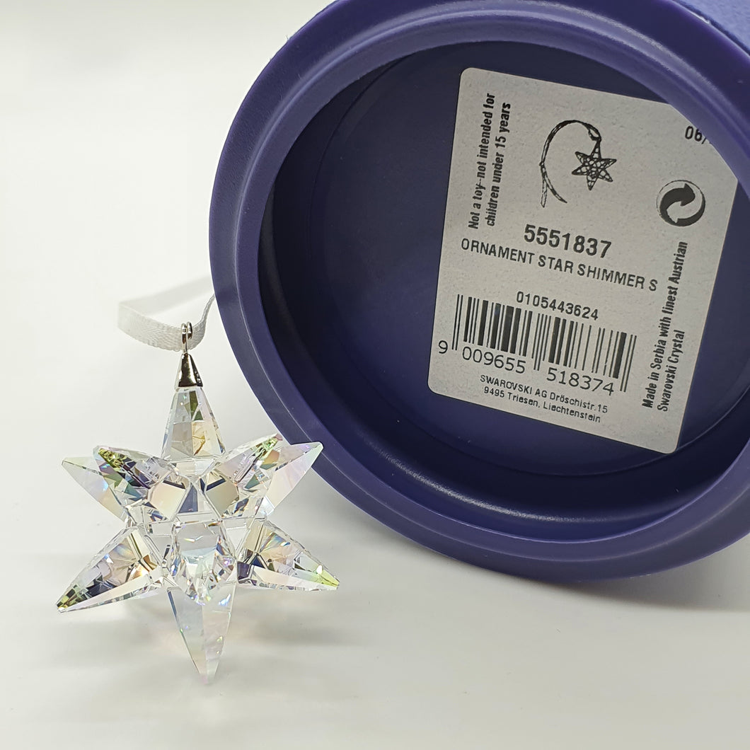 SWAROVSKI Weihnachtsstern, Stern Ornament, Shimmer, klein 5551837