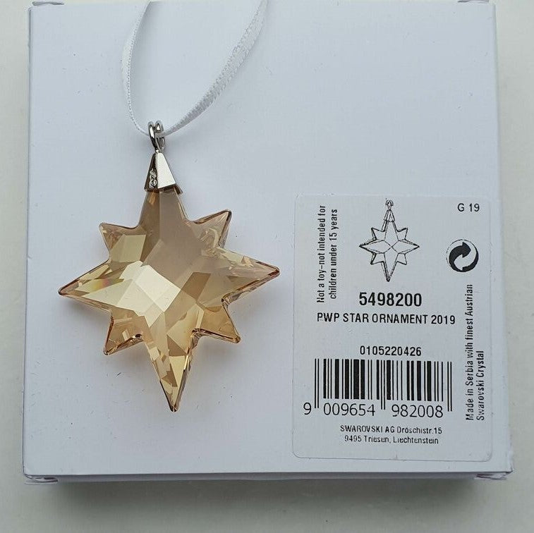 SWAROVSKI Weihnachtsstern 2019 Gold Klein Sonderausgabe Event 5498200