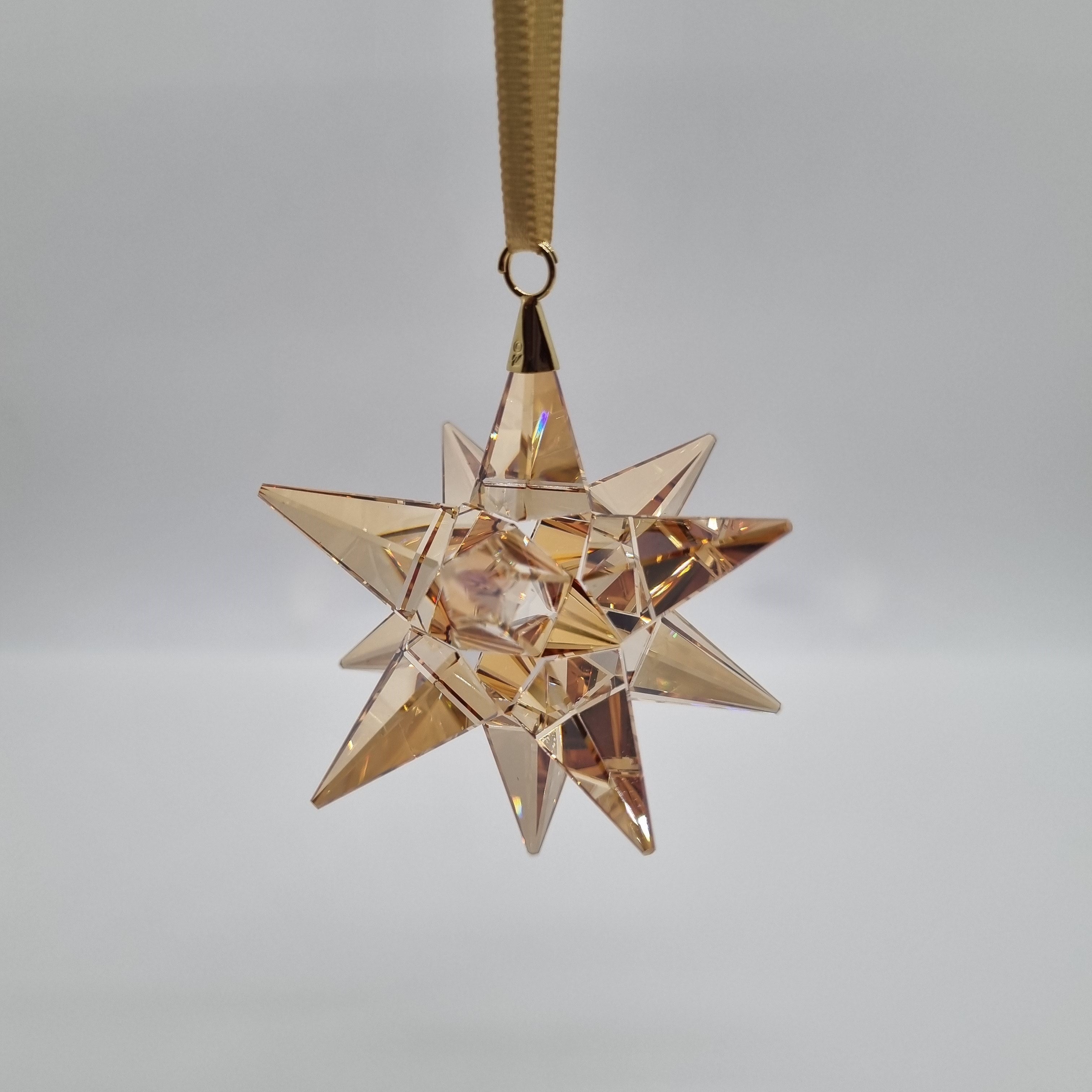 SWAROVSKI Weihnachtsstern Stern Ornament Gold Golden Shadow Mittel 5064260