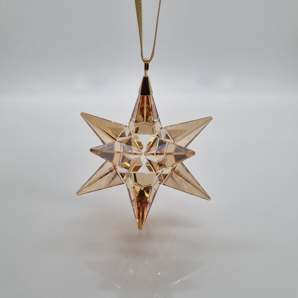 SWAROVSKI Weihnachtsstern Stern Ornament Gold Golden Shadow Mittel 5064260