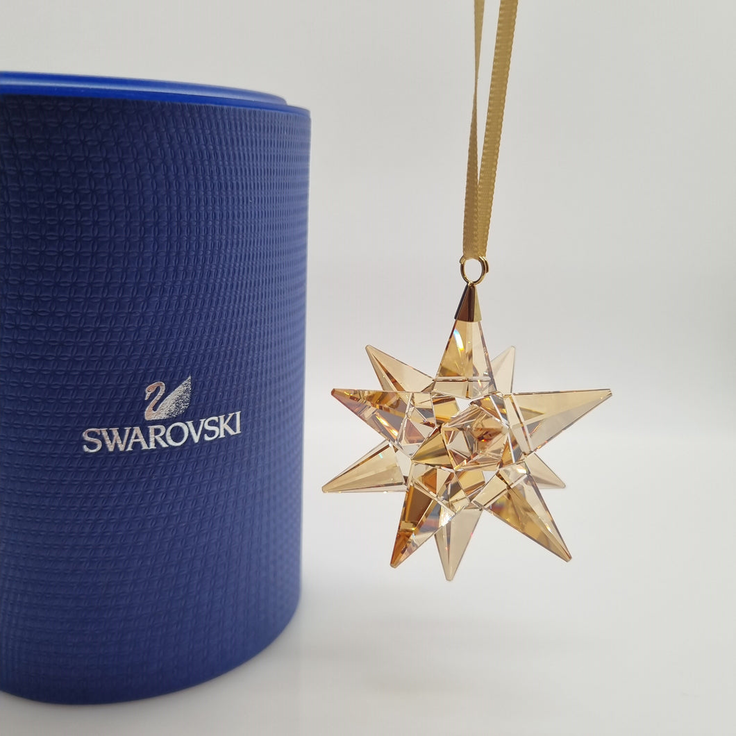 SWAROVSKI Weihnachtsstern Stern Ornament Gold Golden Shadow Mittel 5064260